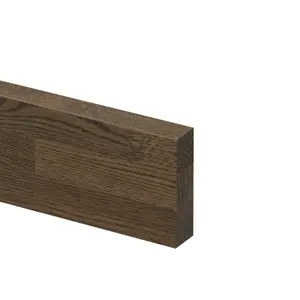 GoodHome Orin Onyx Matt Solid oak Upstand (L)3000mm