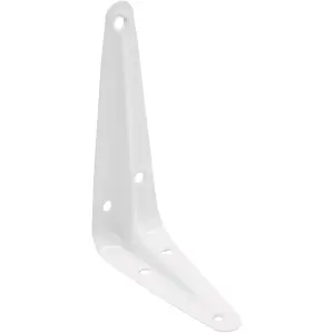 EAI - London Shelf Bracket - 100x75x29x1mm - White - Pack of 10