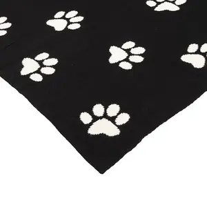 Penguin Home Knitted Throw Blanket 100% Cotton in Pet Designs