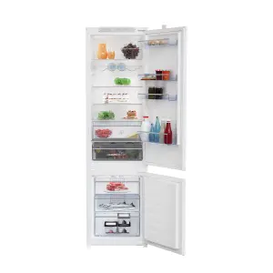 Beko BCFDV3973 70:30 Integrated Frost free Fridge freezer - White