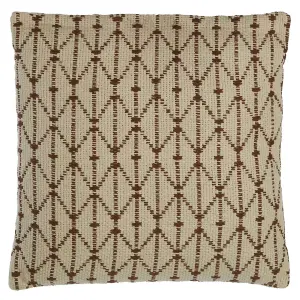 Beige Bosie Woven Split Diamond Cushion