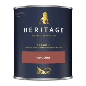 Dulux Trade Heritage Red Ochre Eggshell Wall paint, 750ml