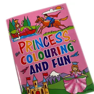 WF Graham Princess A6 Colouring Book Pink (One Size)