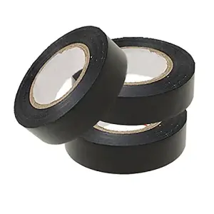 Pack Of 4 Black Insulation Tapes - 20M Per Roll, Designed For Heavy Duty Work