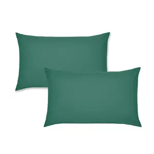 Easy Iron Percale Standard Pillowcase (Set of 2) Teal