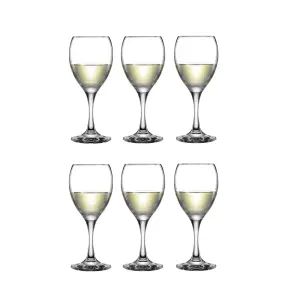 6 Seattle Wine Glasses Large 35cl Elegant Wine Champagne Drinking Goblet 350ml