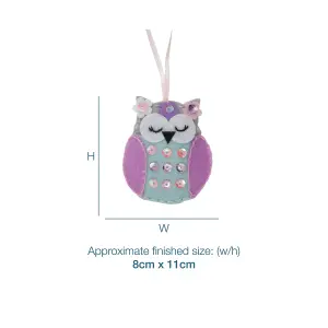 FELT KIT SPRING OWL - Felt Decoration Kit: Spring Owl - Trimits