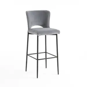 Hallowell Bar Stool Grey