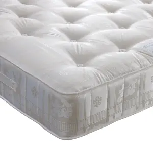 Majestic 1000 Pocket Sprung Silver Plush Velvet 4 Drawer Divan Set Super King