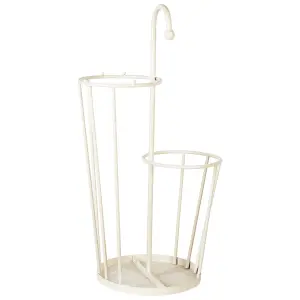 Metal Umbrella Stand Light Beige CHAMBORD