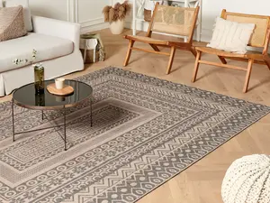 Area Rug 200 x 300 cm Beige and Grey BAGLAR