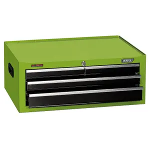 Draper  Intermediate Tool Chest, 3 Drawer, 26", Green 35742