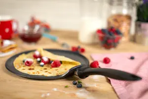 Kuhn Rikon Easy Induction Aluminium Non-Stick Crepe Pan, 25cm