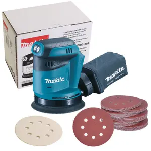 Makita DBO180Z 18v LXT Lithium Ion Random Orbital Sander 125mm Body + 51 Sheets