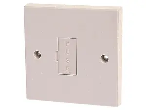 Dencon 13A Unswitched Fused Spur - Durable Plastic Electrical Connection Unit