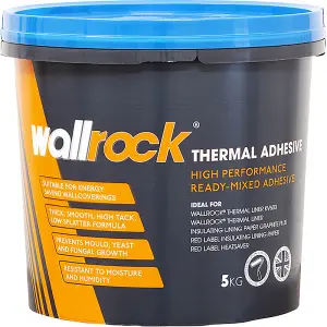 Wallrock Thermal Liner Adhesive Ready Mixed Heavy Duty Wallpaper Paste 5kg