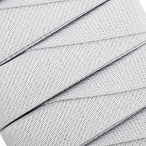 32mm Flat Elastic Band Stretchable Elastic Cord Stretch Strap, White - 5 metres