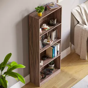 Ronald Bookcase Walnut / 140 cm H x 60 cm W