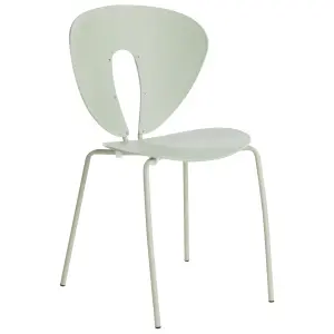 Set of 2 Dining Chairs TRACY Light Green