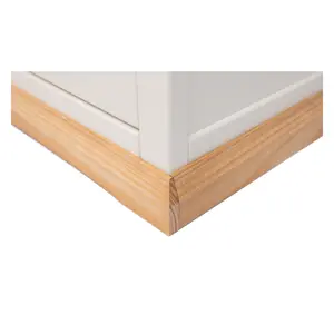 Trevi Off White 1 Drawer TV Cabinet Wood Knob