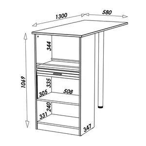 Eoin Kitchen Island Oak