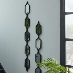 Decorative Black Hanging Mirror - L2 x W14 x H145 cm