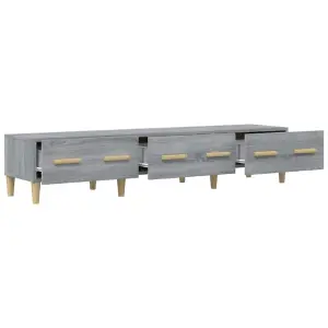 vidaXL TV Cabinet Grey Sonoma 150x34.5x30 cm Engineered Wood