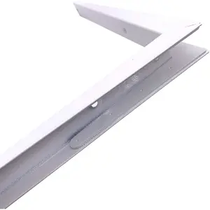 EAI Strong Shelf Bracket Mitre Reinforced Hi-Load Pattern - 250 x 250mm - White - Pack of 2