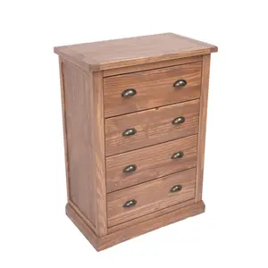 Tirolo 4 Drawer Chest of Drawers Brass Cup Handle