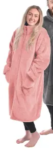 Luxurious Faux Fur Eskimo Pink Gowns Blanket Throw One size