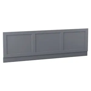 SunDaze Traditional Bathroom 1800mm Bath MDF Front Panel - Matte Grey