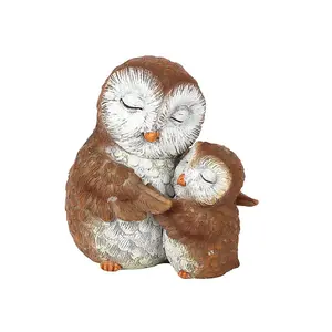 Owl Mother And Baby Ornament With Mini Sentiment Card