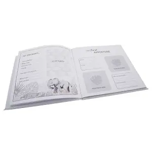 Elephant Themed Cute Baby Growth Records Book with 32 Pages to Personalise