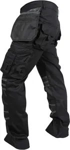 SSS Mens Work Trousers Cargo Multi Pockets Work Pants, S:30W/34L, M:32W/34L, L:34W/34L, XL:36W/34L, XXL:38W/34L and 3XL:40W/34L