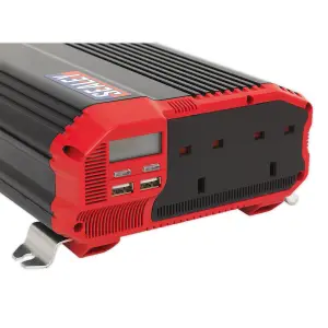 Sealey Power Inverter Modified Sine Wave 2000W 12V DC - 230V 50Hz PI2000