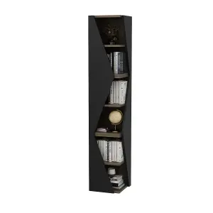 Decorotika Arrow 6-tier Corner Bookcase, Bookshelf, Shelving Unit