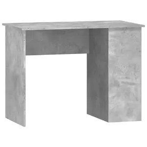 Berkfield Desk Concrete Grey 100x55x75 Engineered Wood