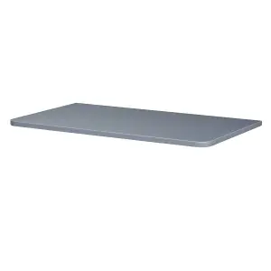 Nes Home 800mm Grey MDF Round Corner Bathroom Worktop For Vanity Cabinet