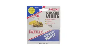 Pratley Quick Set White Epoxy Adhesive 2 x 18ml Tubes