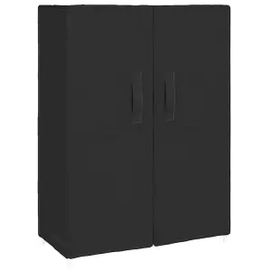 Berkfield Shoe Cabinet Black 60x28x90 cm Fabric