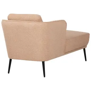 Right Hand Boucle Chaise Lounge Beige ARTHEZE