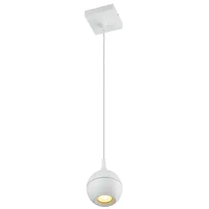 Lucide Favori Modern Pendant Light Bathroom - 1xGU10 - IP44 - White