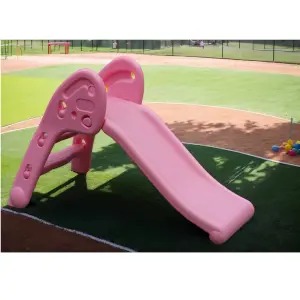 Folding Garden Slide Climber Set Baby Toddler Indoor Outdoor Kids Toy Pink