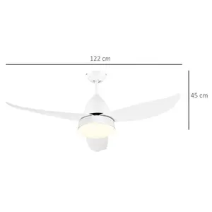 Reversible Ceiling Fan With Light