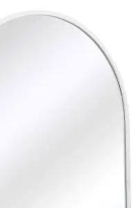 MirrorOutlet The Arcus White Framed Arched Mirror 200CM X 100CM