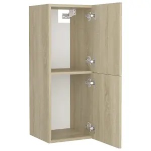 Berkfield Bathroom Cabinet Sonoma Oak 30x30x80 cm Engineered Wood