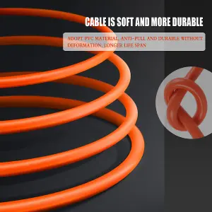 Extrastar 1 Gang Unswitched Orange Extension Lead 15M, 13A