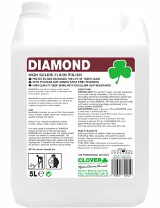 Clover Chemicals Diamond Floor Polish 25% 5l