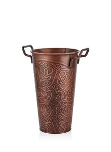 Rozi Copper Vase - 40 cm (H) x 29 cm (W) x 22 cm (D)