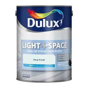 Dulux Light + Space First Frost Matt Wall paint, 5L